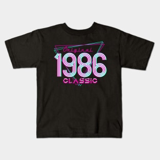 Born In 1986 Throwback Birthday Kids T-Shirt